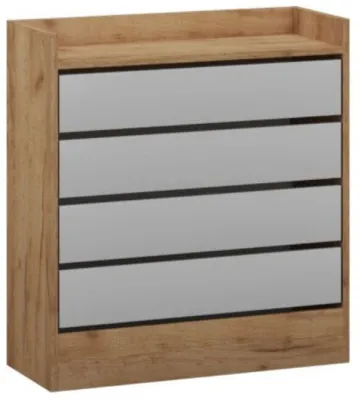 Ямайка обувница ЯПТ-3 дуб крафт золотой/белый