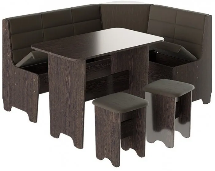 Техас Кухонный уголок Исп.2 (Дуб Сонома трюфель/Кашемир Крем)