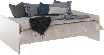 Кровать 1,2 Асцелла с настилом ЛДСП, Кашемир/Крафт золотой