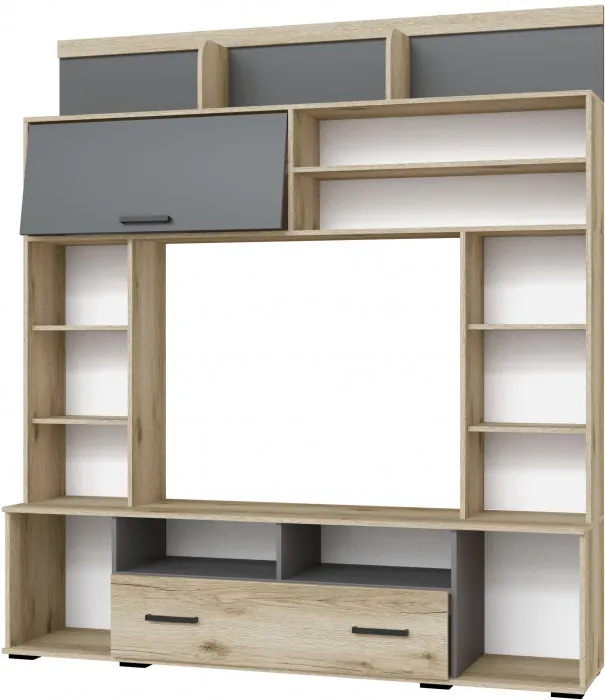 Гостиная Оскар-18 ОГЦС-2, Дуб делано/Графит серый