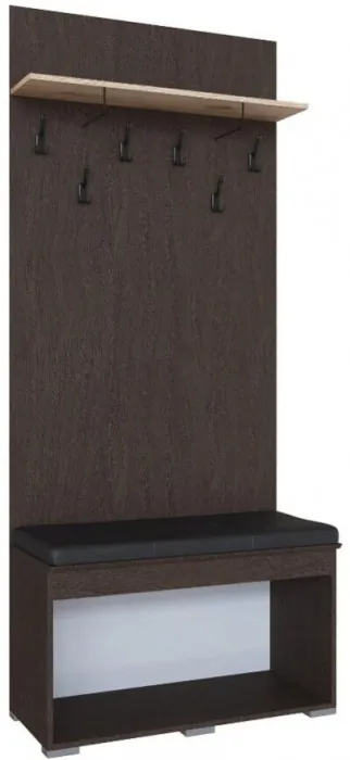 Плейона Тумба с вешалкой венге/дуб делано