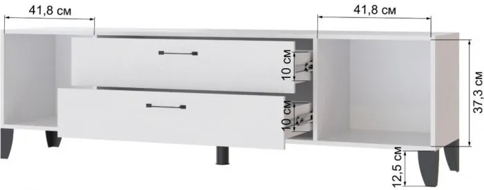 Тумба ТВ Парус-13 белый