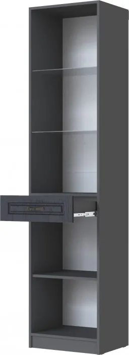 Пенал-витрина Апполия, Графит серый/Лунный кратер