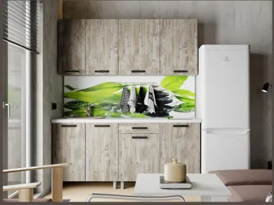 Кухонный гарнитур Нагано 1,8м Дуб Юкон