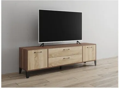 Тумба ТВ Парус-13 ясень шимо/дуб сонома