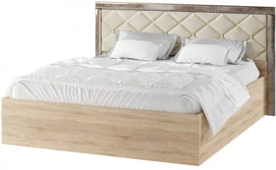 Мадлен Кровать 160+ПМ, сонома/дуб шале мореный