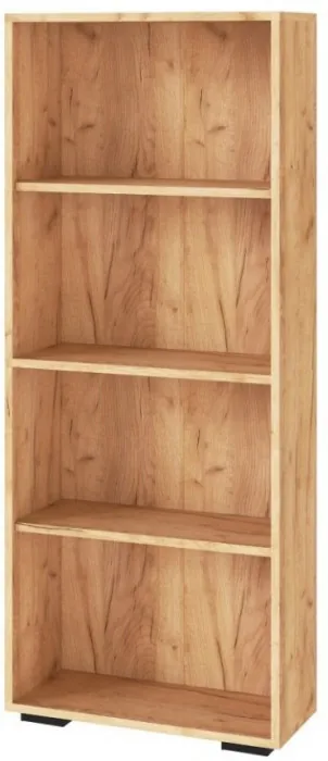 Квартет-13 Стеллаж дуб крафт золотой/графит серый