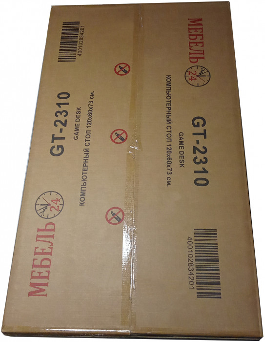 Игровой стол Мебель--24 GT-2310 + кресло компьютерное 103 чёрное, белый