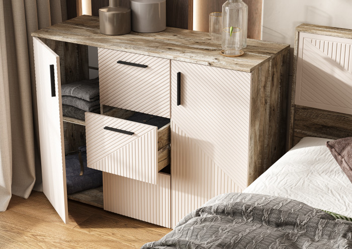 Сильвия Спальня, Кашемир/Дуб Юкон