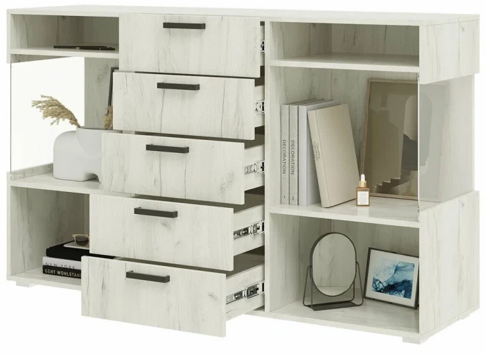 Алтея Комод дуб крафт белый