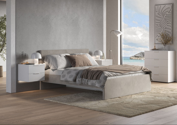 Кровать Тэя (кровать 160 + 2 ящ.), Микровелюр-47