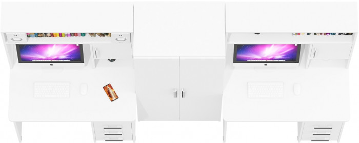 С-МД-СК9 Компоновка № 05, белый шагрень