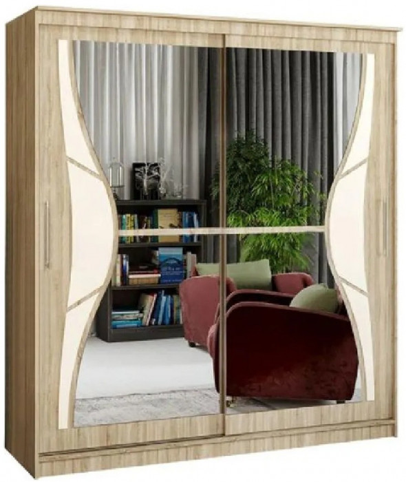 Шкаф-купе Элегант 1 1500 (Сандал светлый)