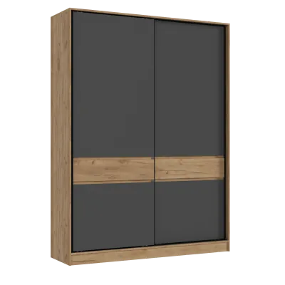 Шкаф-купе 1800 дуб крафт/графит