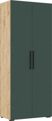 Флэш Шкаф 2-х ств. 900 браш мени грин/дуб крафт