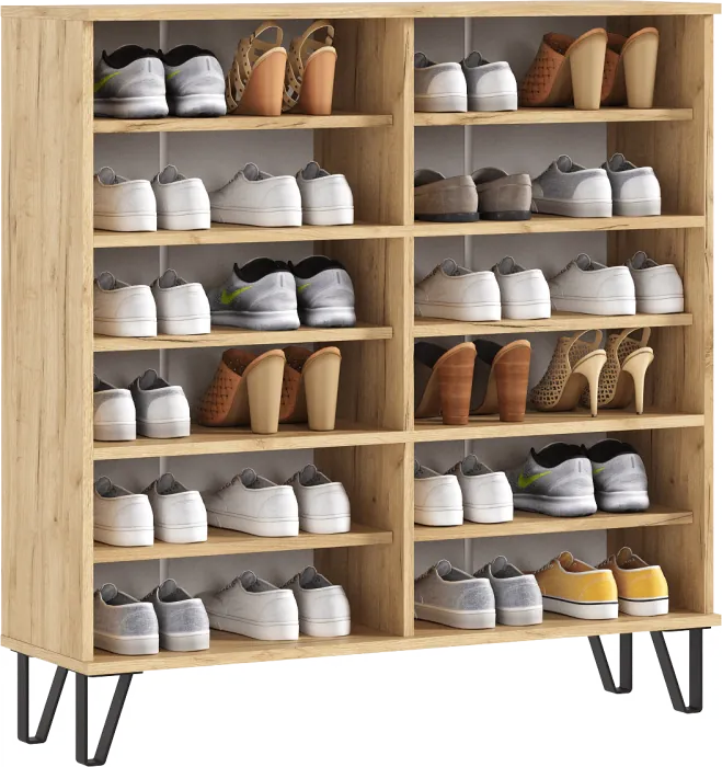 Обувница Флэш, Браш Графит/Крафт