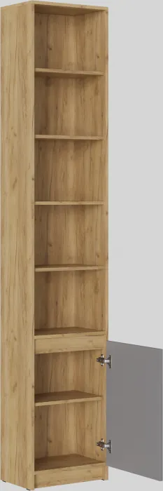 БОСТОН Стеллаж СЖ-001 ЛДСП, крафт золотой/серый шифер