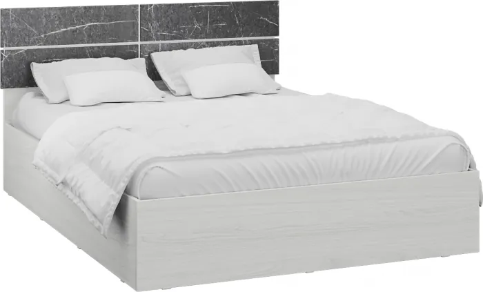 Спальня Теана, набор 2, Дуб крафт серый/МДФ светло-серый