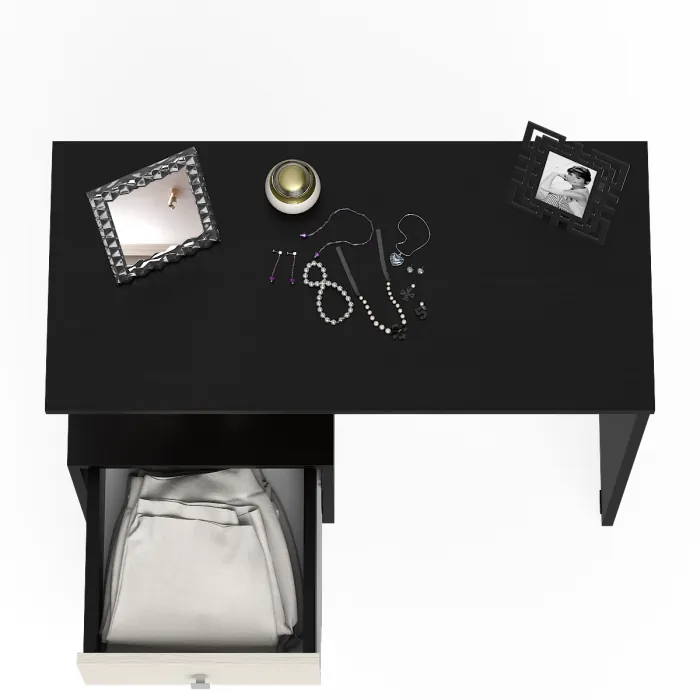 Камелия Стол косметический, цвет венге/дуб лоредо, ШхГхВ 85х40х75 см., НЕ универсальная сборка