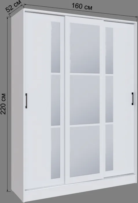 Шкаф-купе Стиль-2 1600 белый