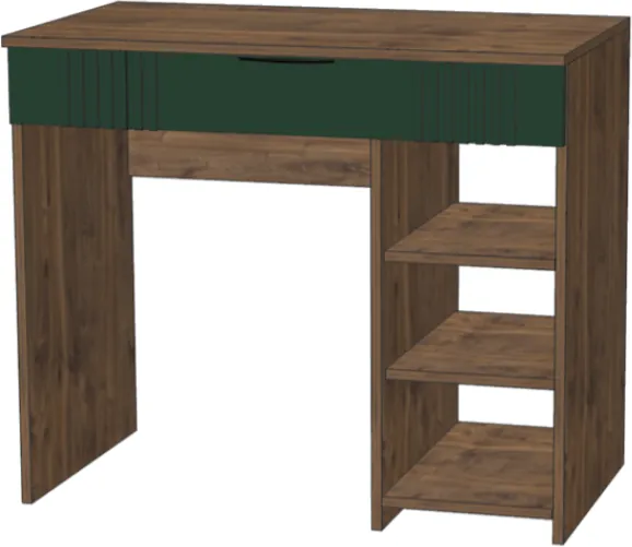 Стол туалетный "Герта" - Дуб канзас/Зеленый матовый