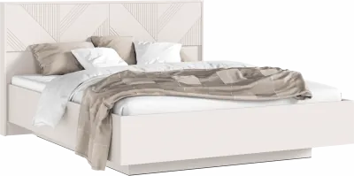 Ирис Кровать парящая 160 с ортопедом дерево, кашемир