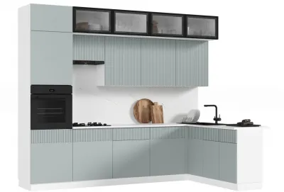 Кухня Оливия NEW 3,0х1,8м Шарли Бриз