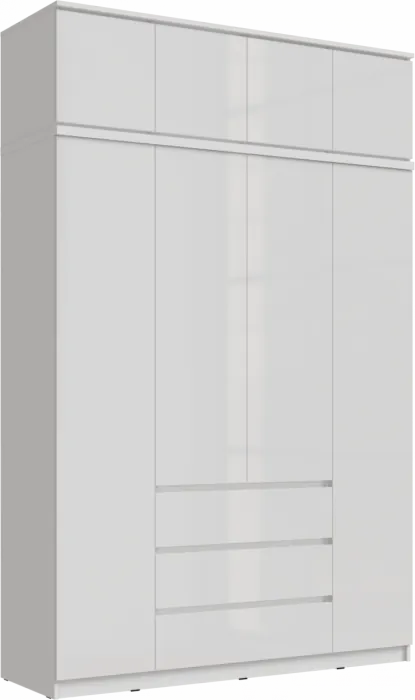 Челси Шкаф 1600 + антресоль 1600 (Графит, Графит)