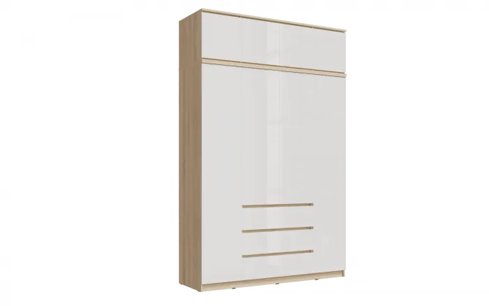 Челси Шкаф 1600 + антресоль 1600 (Графит, Графит)