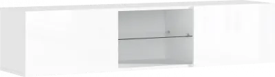 Норд Тумба ТВ подвесная (Белый глянец, Белый)