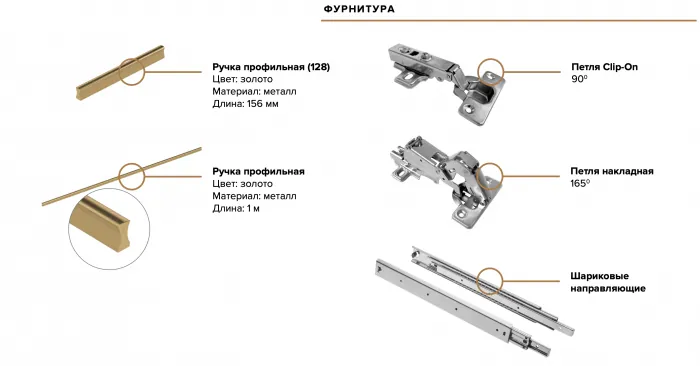 Гардеробная Ларго Вариант №2, Кашемир (с фасадами)