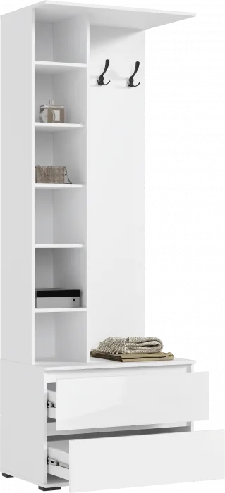 Прихожая Норд (Белый глянец холодный/Белый)