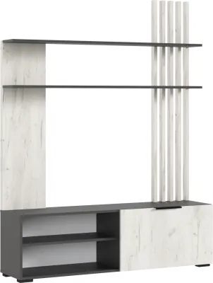 Роджина Гостиная (Крафт белый, Графит)