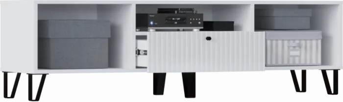 Оливия Тумба ТВ (малая) (Шарли мокко, Глиняный серый)