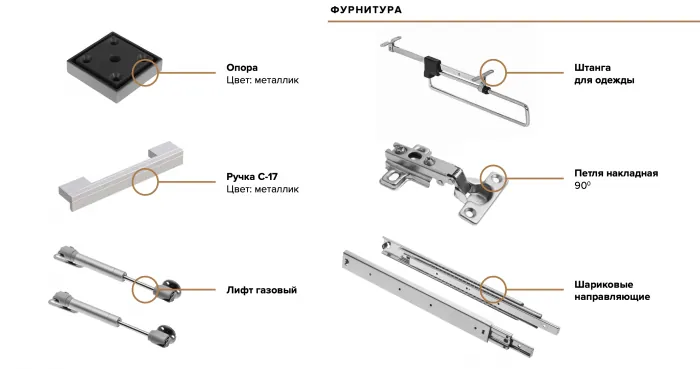 Ангара Центральная секция Графит/дуб крафт белый