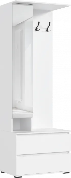 Норд Прихожая, композиция №2, Белый глянец/Белый