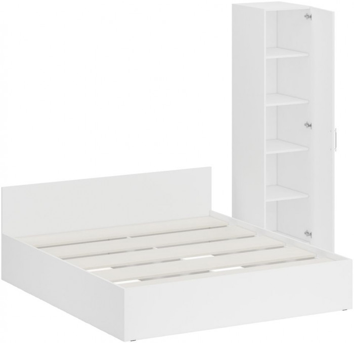 Кровать 1800 + Пенал Стандарт, белый