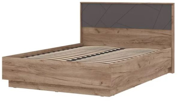 ОРЕГОН КР 01 1.4х2.0 (1474х990х2070) Фасад МДФ АСФАЛЬТ СУПЕРМАТ,ДУБ КРАФТ ТАБАЧНЫЙ/Корпус ДУБ КРАФТ ТАБАЧНЫЙ