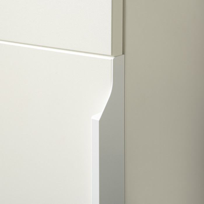 Октава Прихожая 28, белый шагрень/дуб крафт золотой/фасады МДФ белый шагрень