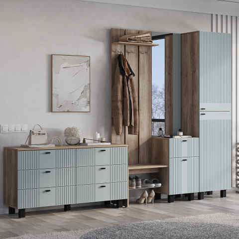 "Олива" КМ-04 комод Дуб каньон/МФ11 шарли бриз