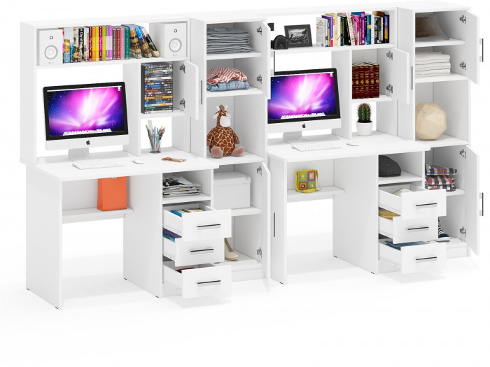 С-МД-СК9 Компоновка № 06, белый шагрень