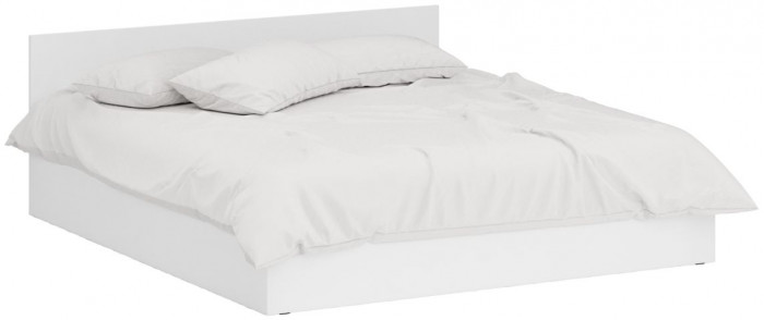 Спальня Стандарт 4-1800, белый/фасады ТВ тумбы МДФ белый глянец