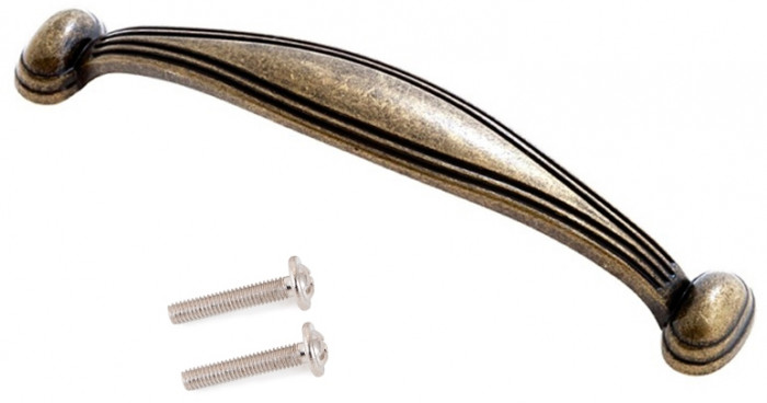 Лидер-8 Шкаф МД 19Б + Тумба МД 3.16, белый шагрень/крафт золото