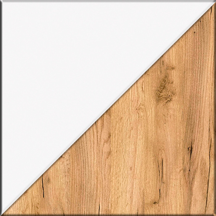 Остин 13.224 Шкаф 2 шт., белый шагрень/дуб крафт золотой