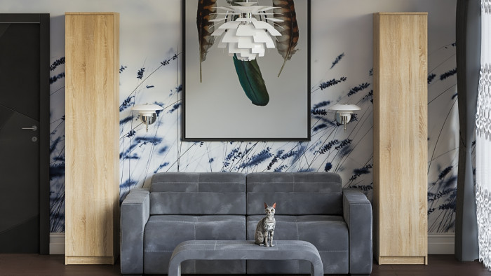 Мори Пенал МШ400.1, цвет дуб сонома, ШхГхВ 40,4х50,4х209,6 см., универсальная сборка