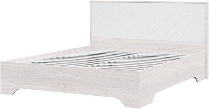 Кровать с ортопедом Сальма КР 024 (1682х970х2136) анкор/белый глянец