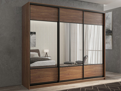 Шкаф-купе Кааппи 6 Морское Дерево Винтаж 240х60х230 см