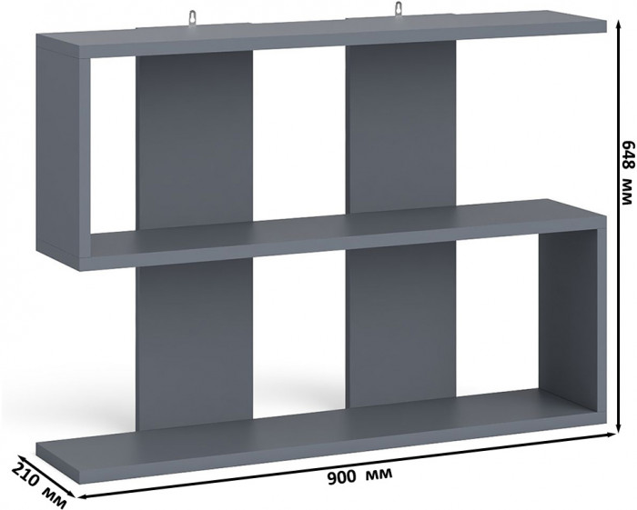 Мори компьютерный стол МС-6 правый + Тумба МТВ1204.1 + Полка 900, графит/белый