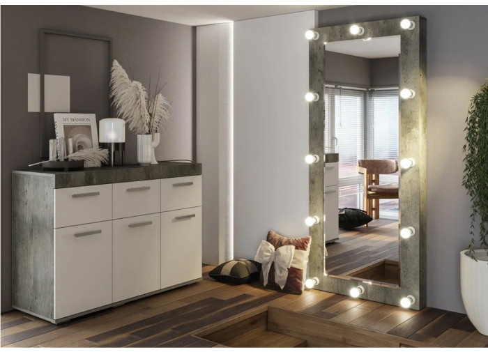 Зеркало навесное Инстайл, бетон