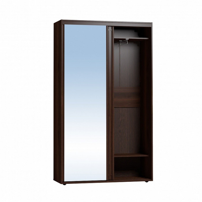 Шкаф-купе с зеркалом Шерлоск 303 Орех Шоколадный